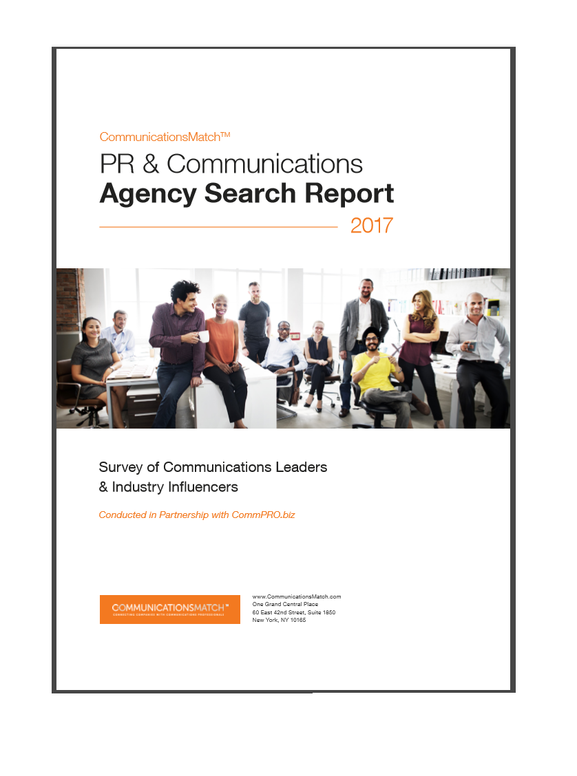 PR and Communications Agency Search Report Cover Image