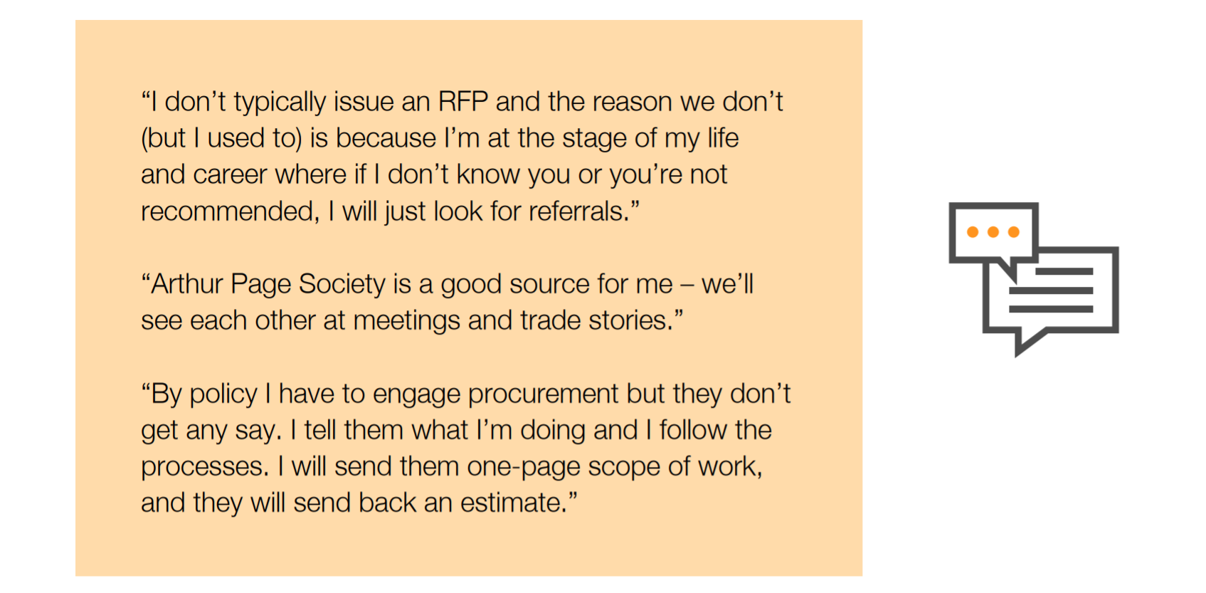 CCOs share feedback on RFPs