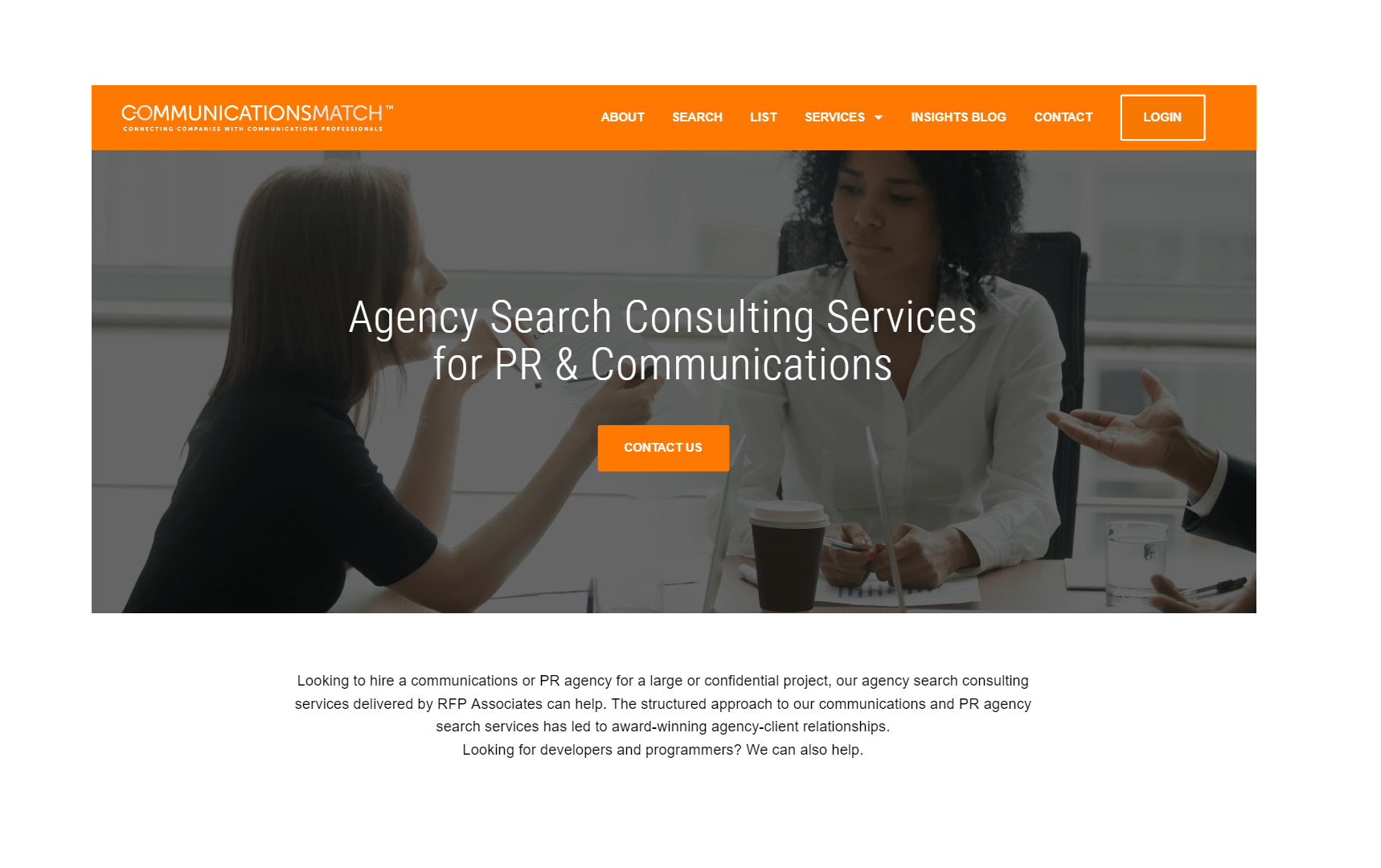 Agency search consulting service