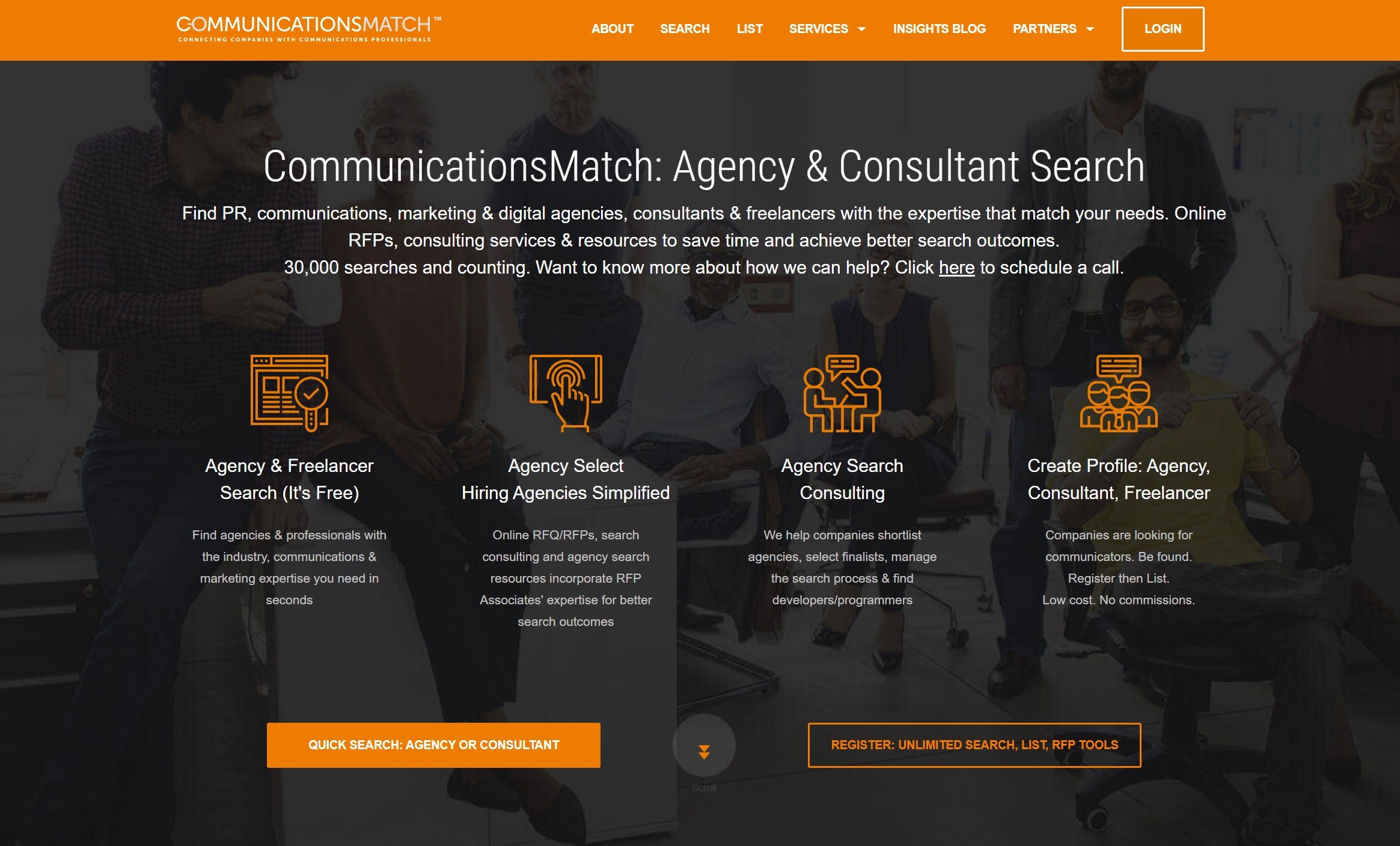 CommunicationsMatch Home Page