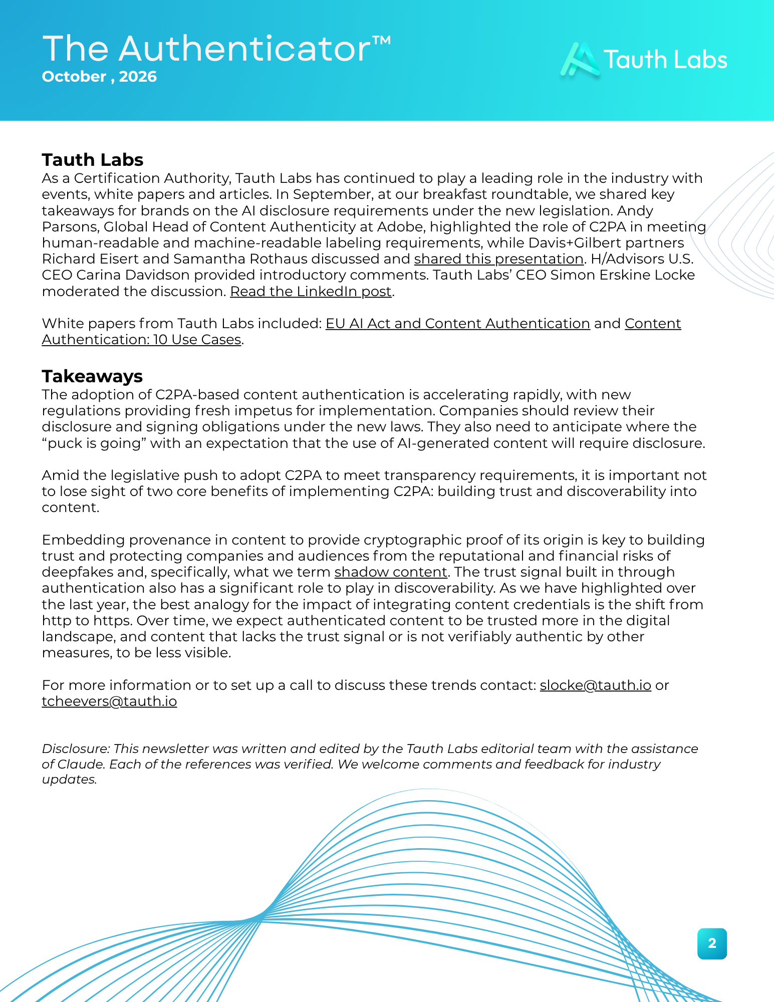 Content Authentication News Page 2