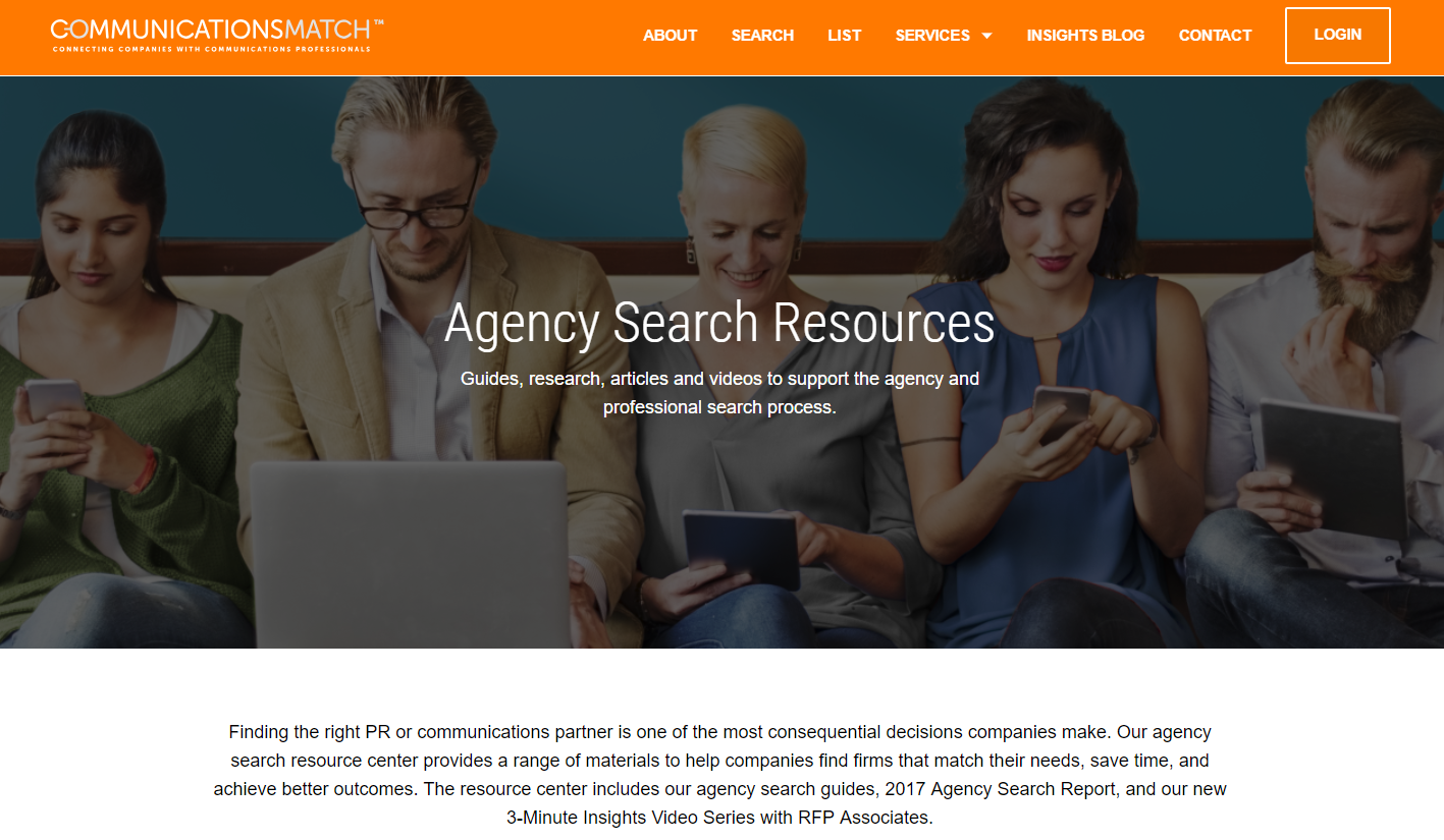 PR Agency Search Resources